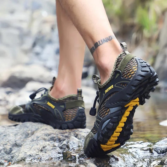 Men's Quick Dry Mesh Water Shoes for Beach, Hiking, Camping & Creek Walking