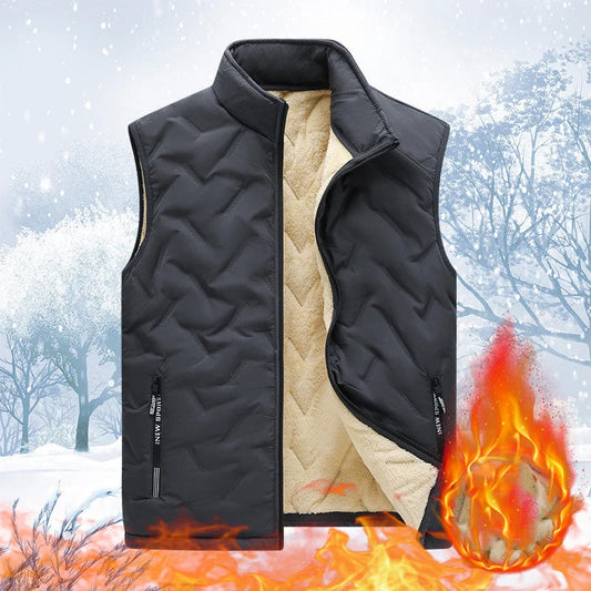 Sherpa-Lined Quilted Vest