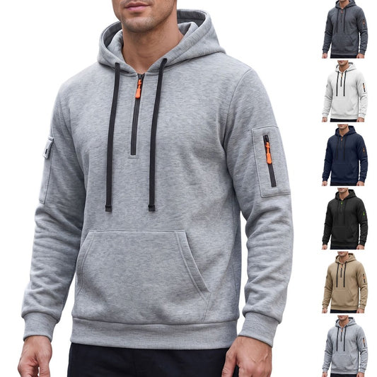 Men's Quarter-Zip Utility Hoodie
