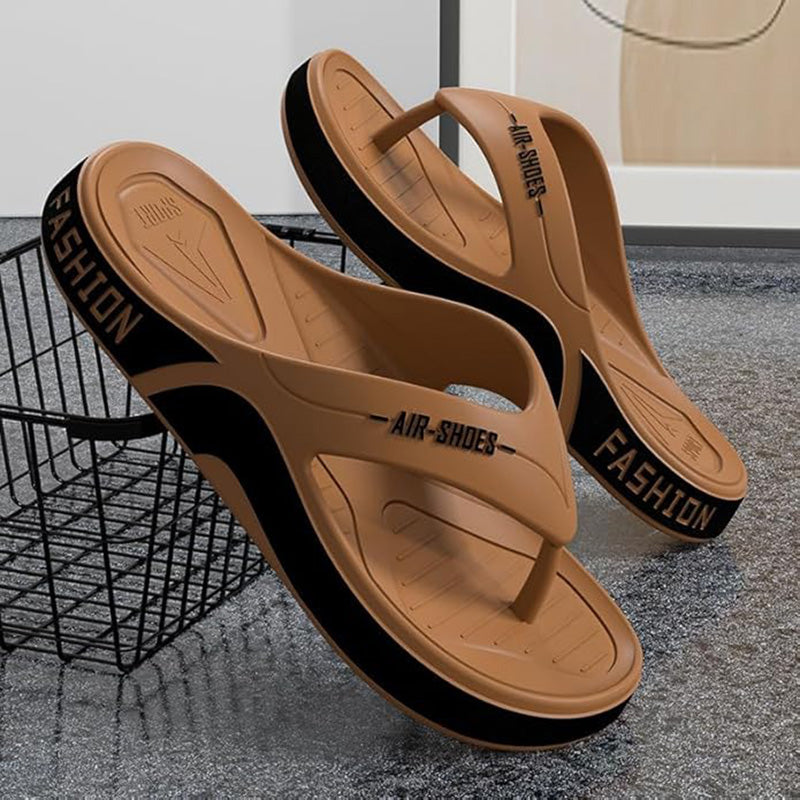 Men's Durable Non-Slip Flip-Flops | Soft Sole Casual Beach Slippers