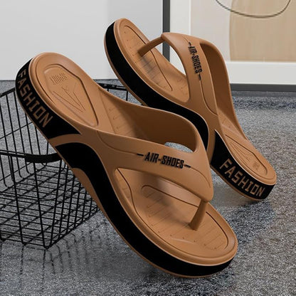 Men's Durable Non-Slip Flip-Flops | Soft Sole Casual Beach Slippers