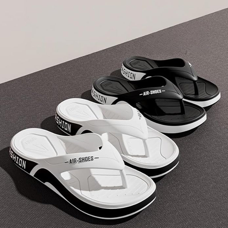 Men's Durable Non-Slip Flip-Flops | Soft Sole Casual Beach Slippers
