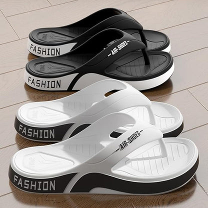 Men's Durable Non-Slip Flip-Flops | Soft Sole Casual Beach Slippers