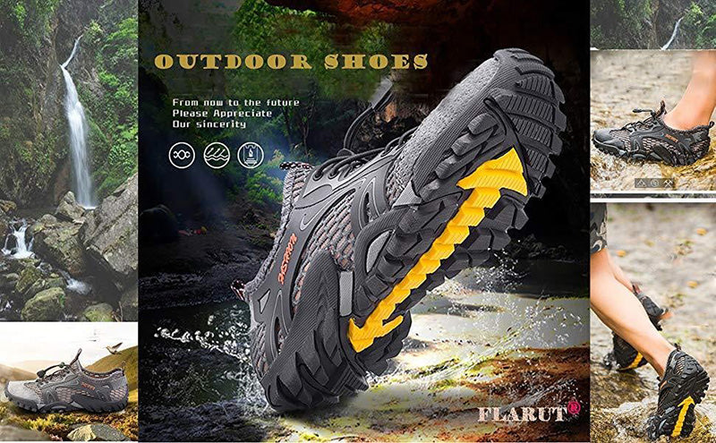 Men's Quick Dry Mesh Water Shoes for Beach, Hiking, Camping & Creek Walking
