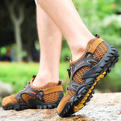 Men's Quick Dry Mesh Water Shoes for Beach, Hiking, Camping & Creek Walking