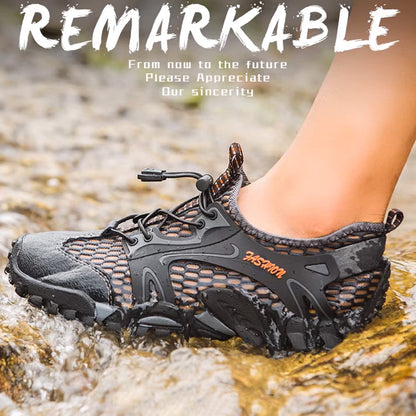 Men's Quick Dry Mesh Water Shoes for Beach, Hiking, Camping & Creek Walking