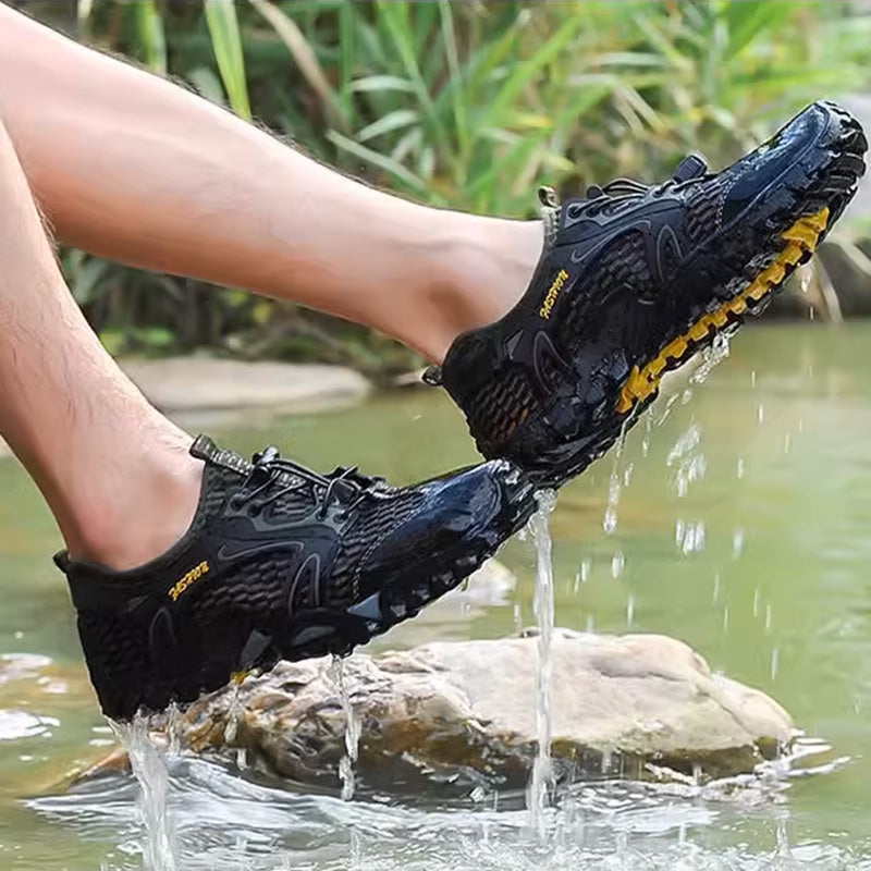 Men's Quick Dry Mesh Water Shoes for Beach, Hiking, Camping & Creek Walking