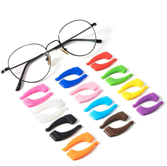 5 Pairs Silicone Glasses Ear Grips, Anti-Slip Eyeglass Holders for Sports, Running & Daily Wear