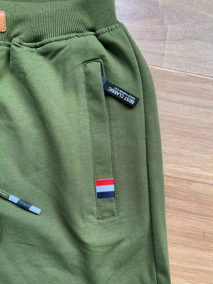 Men's Drawstring Casual Shorts with Zipper Pockets