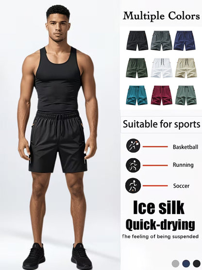 Lightweight Quick Dry Men's Shorts with Zip Pockets