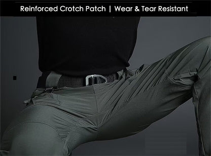 Men's Tactical Cargo Pants - Multi-Pocket Combat Trousers for Outdoor & Hiking (Belt Not Included)