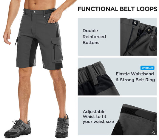 Men's Outdoor Hiking & Bike Cargo Shorts