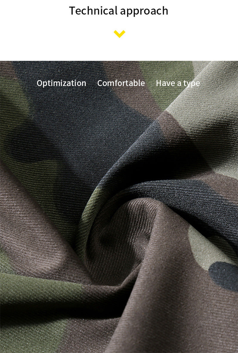 Men's Summer Camouflage Cargo Shorts - Lightweight Quick-Dry Athletic Shorts with Utility Pockets