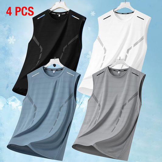 Men's Summer Running Sleeveless Shirt - Breathable & Quick-Dry