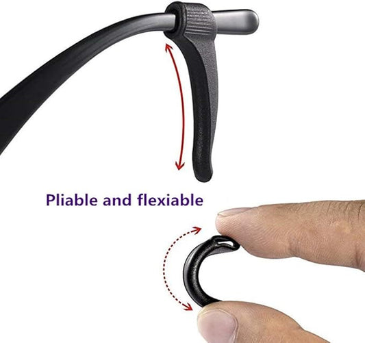 5 Pairs Silicone Glasses Ear Grips, Anti-Slip Eyeglass Holders for Sports, Running & Daily Wear