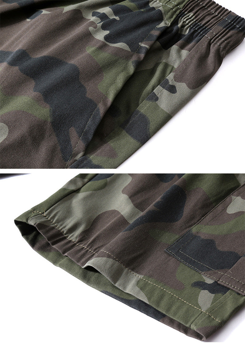Men's Summer Camouflage Cargo Shorts - Lightweight Quick-Dry Athletic Shorts with Utility Pockets