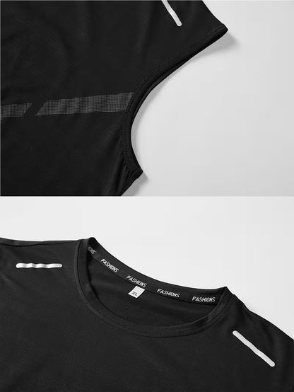 Men's Summer Running Sleeveless Shirt - Breathable & Quick-Dry