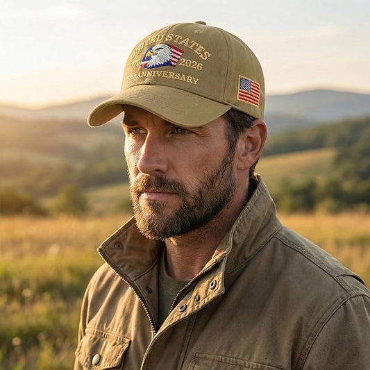 U.S. 250th Anniversary Embroidered Adjustable Hat