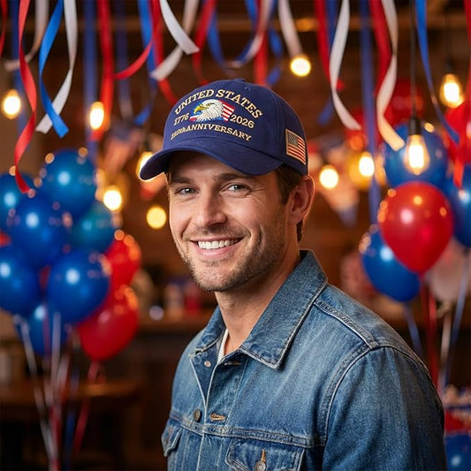 U.S. 250th Anniversary Embroidered Adjustable Hat