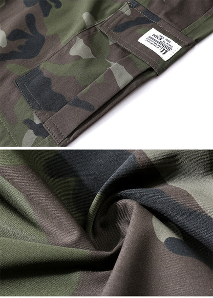 Men's Summer Camouflage Cargo Shorts - Lightweight Quick-Dry Athletic Shorts with Utility Pockets
