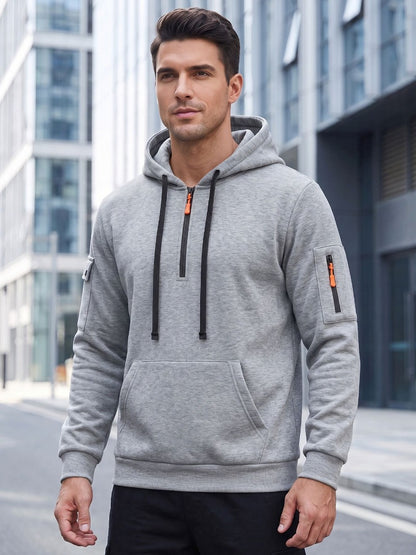 Men's Quarter-Zip Utility Hoodie