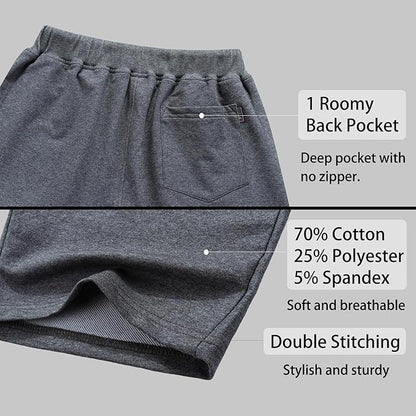 Men's Drawstring Casual Shorts with Zipper Pockets