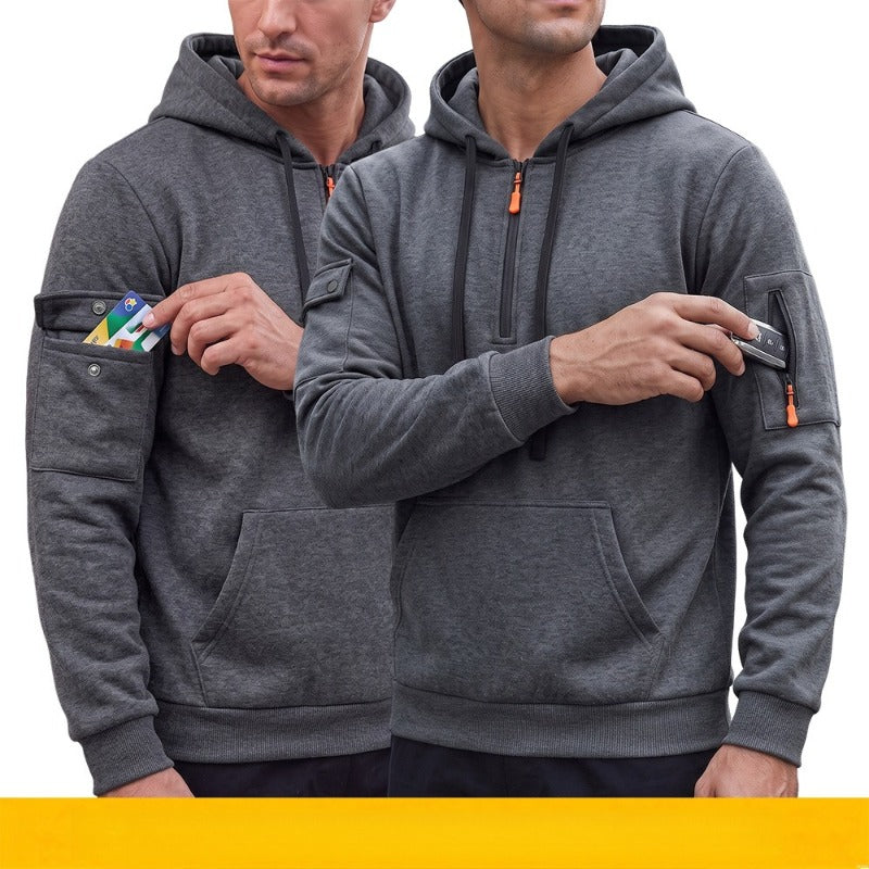 Men's Quarter-Zip Utility Hoodie