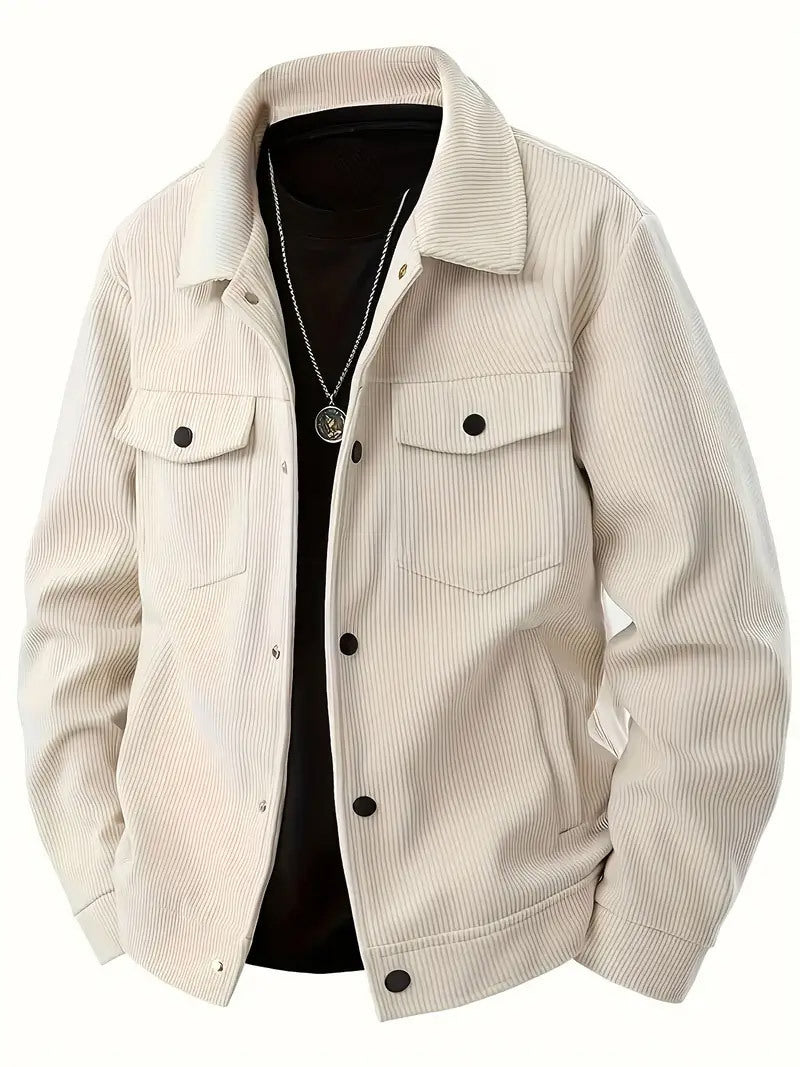 Men's Corduroy Button-Front Jacket