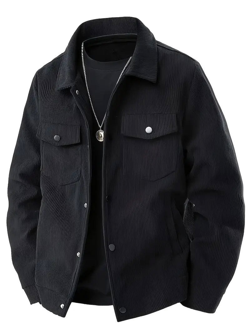 Men's Corduroy Button-Front Jacket