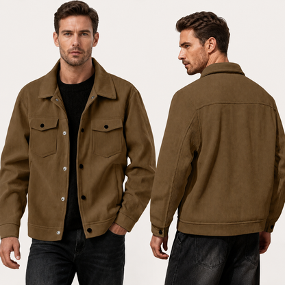 Men's Corduroy Button-Front Jacket