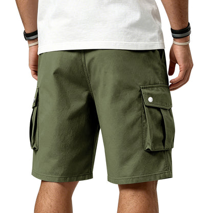 Men's Wrinkle-Resistant Utility Shorts - Multi-Pocket Cargo Shorts for Everyday