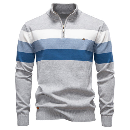 Quarter Zip Stand Collar Men’s Pullover