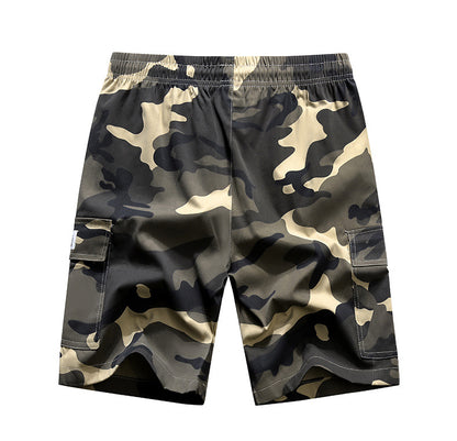 Men's Summer Camouflage Cargo Shorts - Lightweight Quick-Dry Athletic Shorts with Utility Pockets