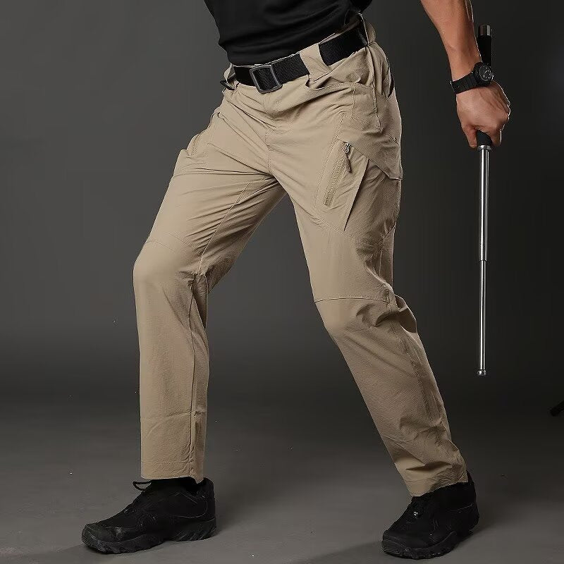 Men's Tactical Cargo Pants - Multi-Pocket Combat Trousers for Outdoor & Hiking (Belt Not Included)