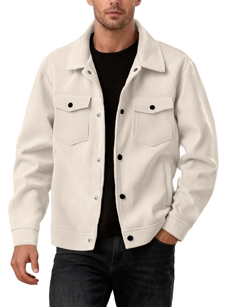 Men's Corduroy Button-Front Jacket