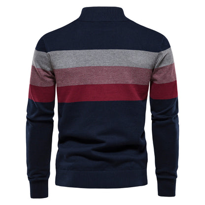 Quarter Zip Stand Collar Men’s Pullover