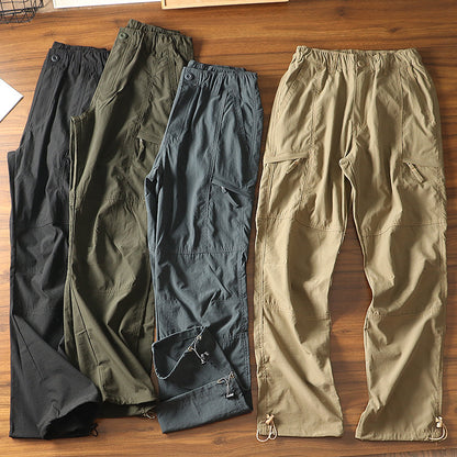 Men's Lightweight Loose Fit Cargo Pants– Straight Leg Outdoor Hiking Trousers