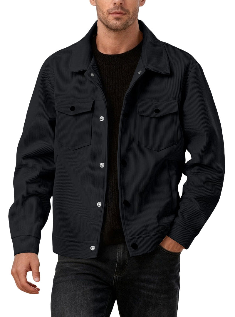 Men's Corduroy Button-Front Jacket