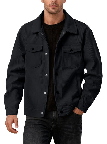 Men's Corduroy Button-Front Jacket