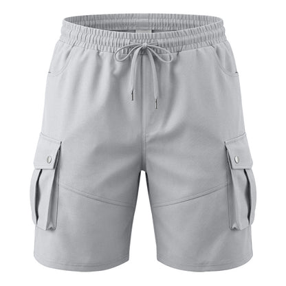 Men's Wrinkle-Resistant Utility Shorts - Multi-Pocket Cargo Shorts for Everyday