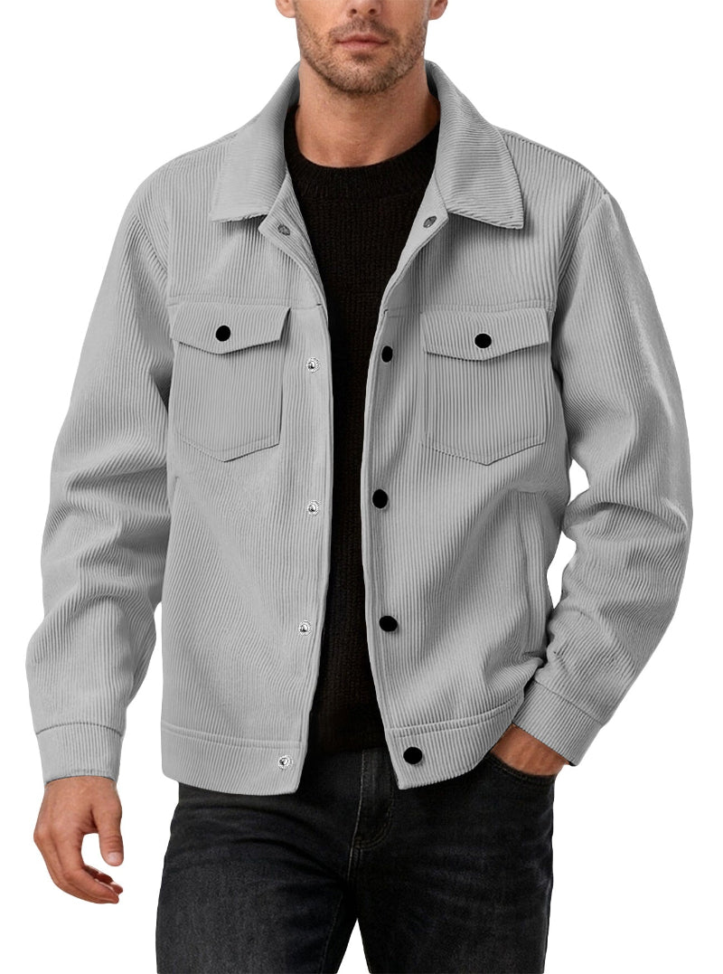 Men's Corduroy Button-Front Jacket