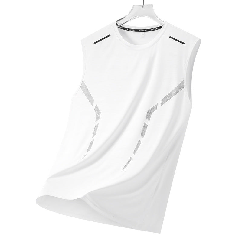 Men's Summer Running Sleeveless Shirt - Breathable & Quick-Dry