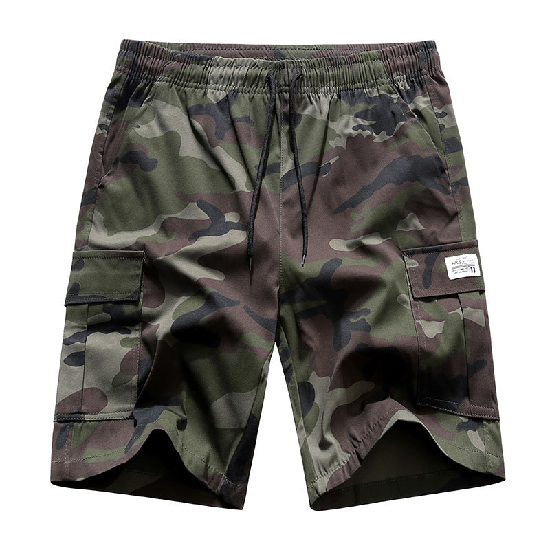 Men's Summer Camouflage Cargo Shorts - Lightweight Quick-Dry Athletic Shorts with Utility Pockets