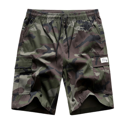 Men's Summer Camouflage Cargo Shorts - Lightweight Quick-Dry Athletic Shorts with Utility Pockets