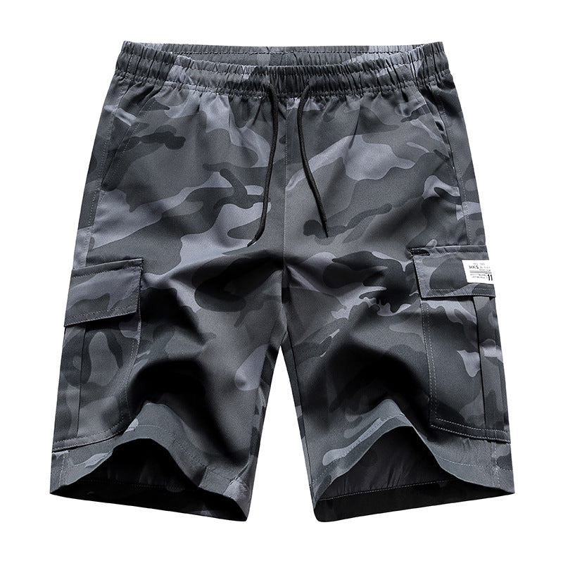 Men's Summer Camouflage Cargo Shorts - Lightweight Quick-Dry Athletic Shorts with Utility Pockets