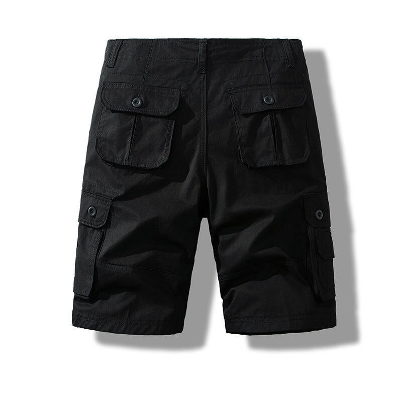 Men’s Pure Cotton Multi-Pocket Cargo Shorts