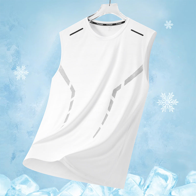 Men's Summer Running Sleeveless Shirt - Breathable & Quick-Dry