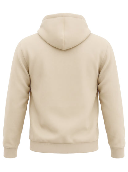 Men's Standard Weight Comfort Fit Hoodie - Solid Color with Kangaroo & Hidden Zipper Pockets