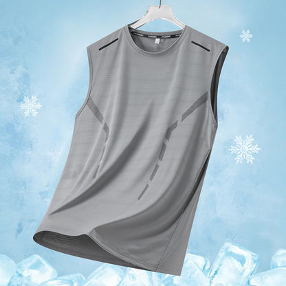 Men's Summer Running Sleeveless Shirt - Breathable & Quick-Dry