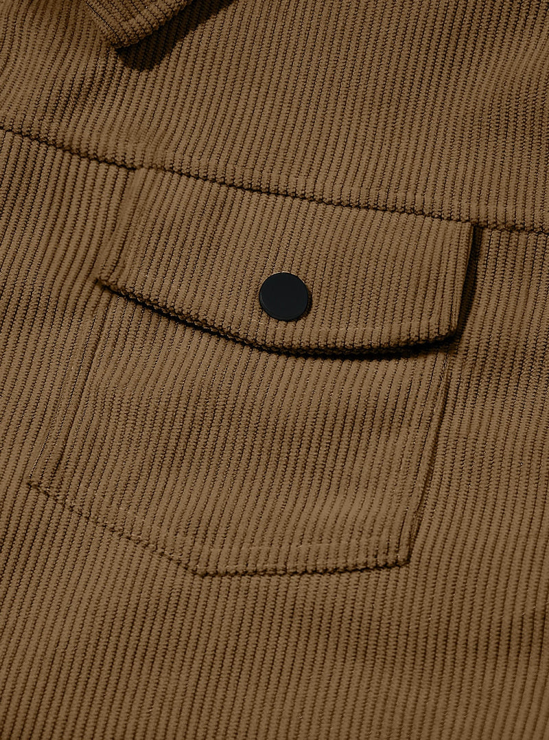 Men's Corduroy Button-Front Jacket